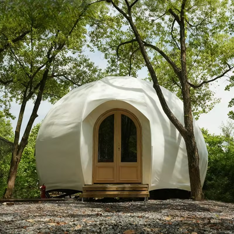 Tente dôme en PVC pour camping en plein air