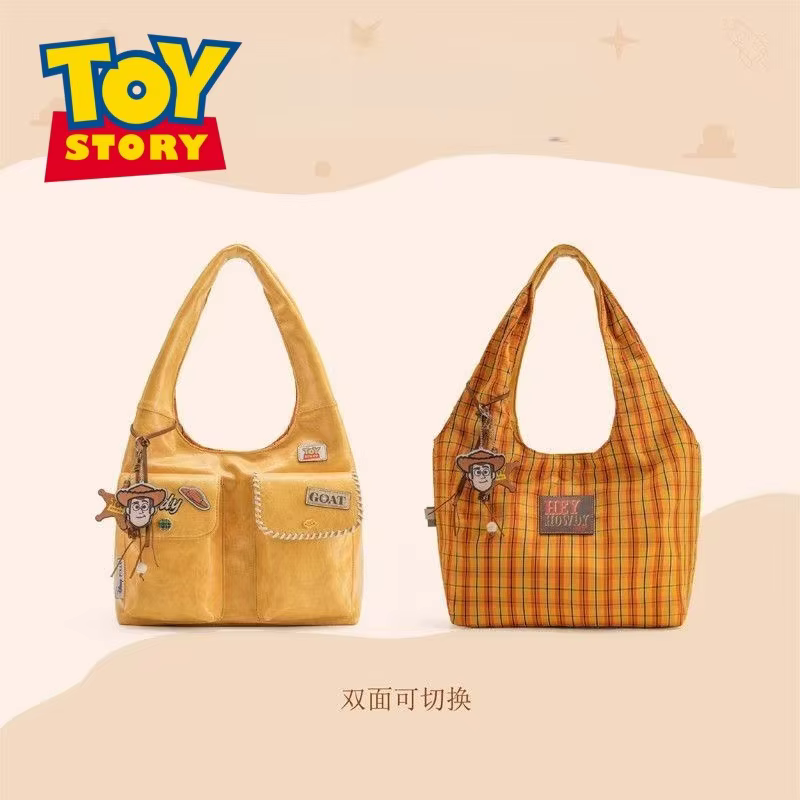 Sac fourre-tout double face style western Woody de Toy Story, sac à bandoulière vintage grande capacité, nouveau modèle mini sac à dos seau, cadeaux