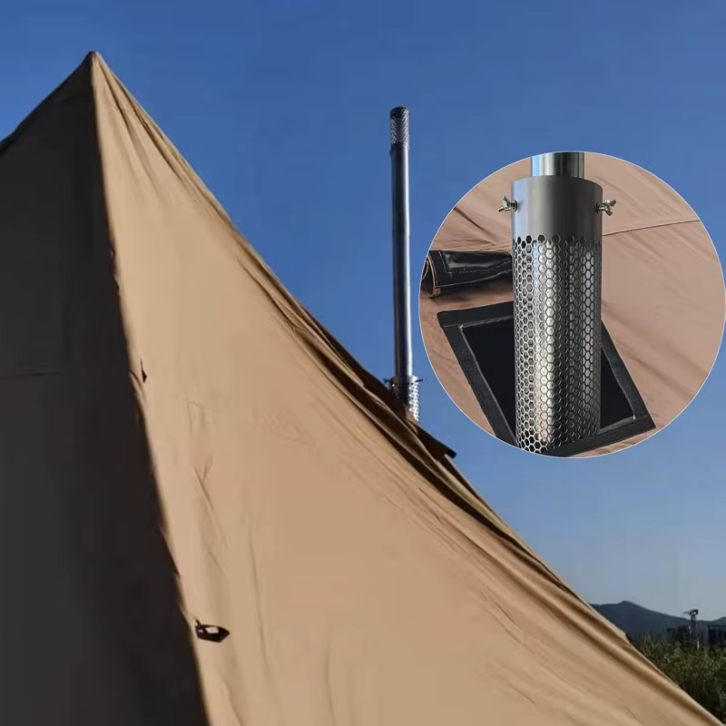 Tuyau de poêle de Camping en acier inoxydable