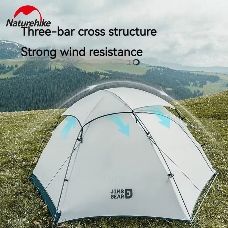 Naturehike JIM'S GEAR – tente de Camping pour 1 à 2 personnes