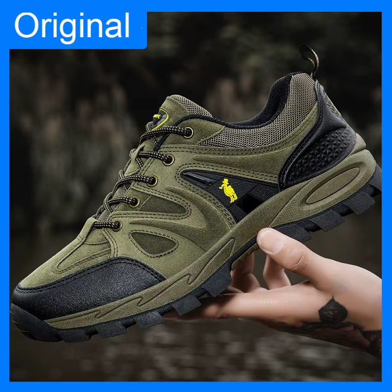 Chaussures de randonnée pour hommes en cuir suédé