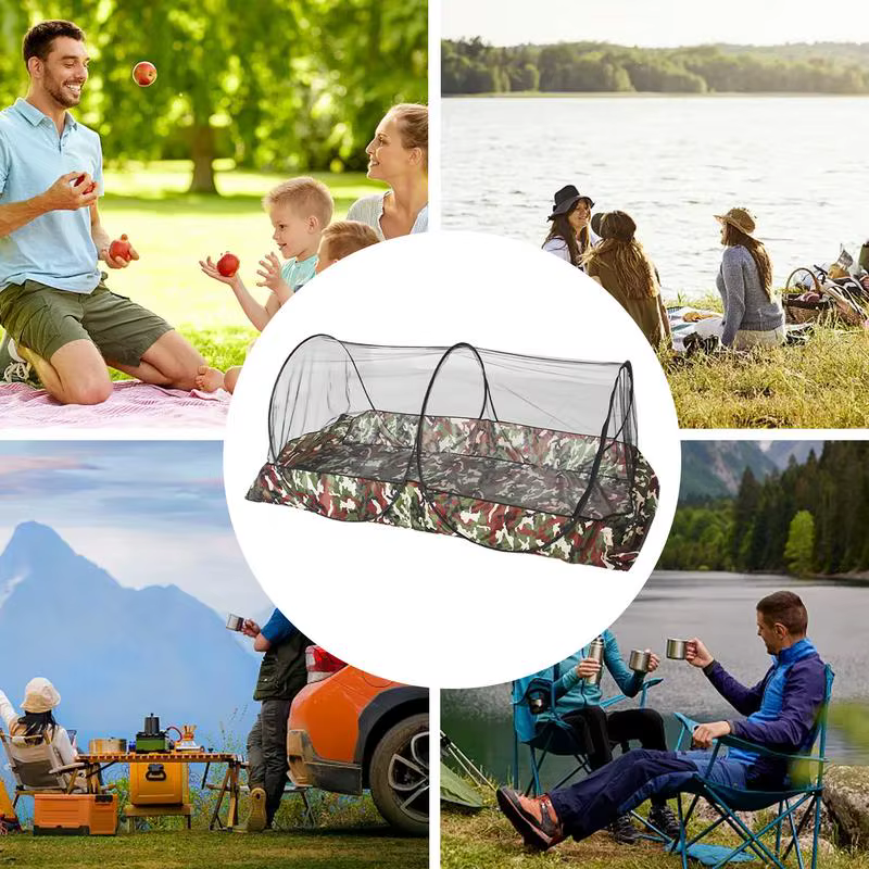 Filet de Tente de Camping en Plein Air Compact et observateur avec Sac de Transport
