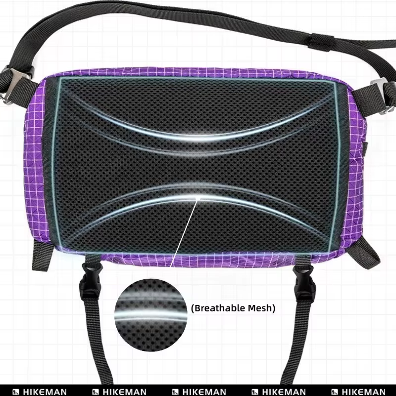 Hikeman 2.0 Sac de taille Dyneema imperméable UrltraLight multi-poches pour le cyclisme