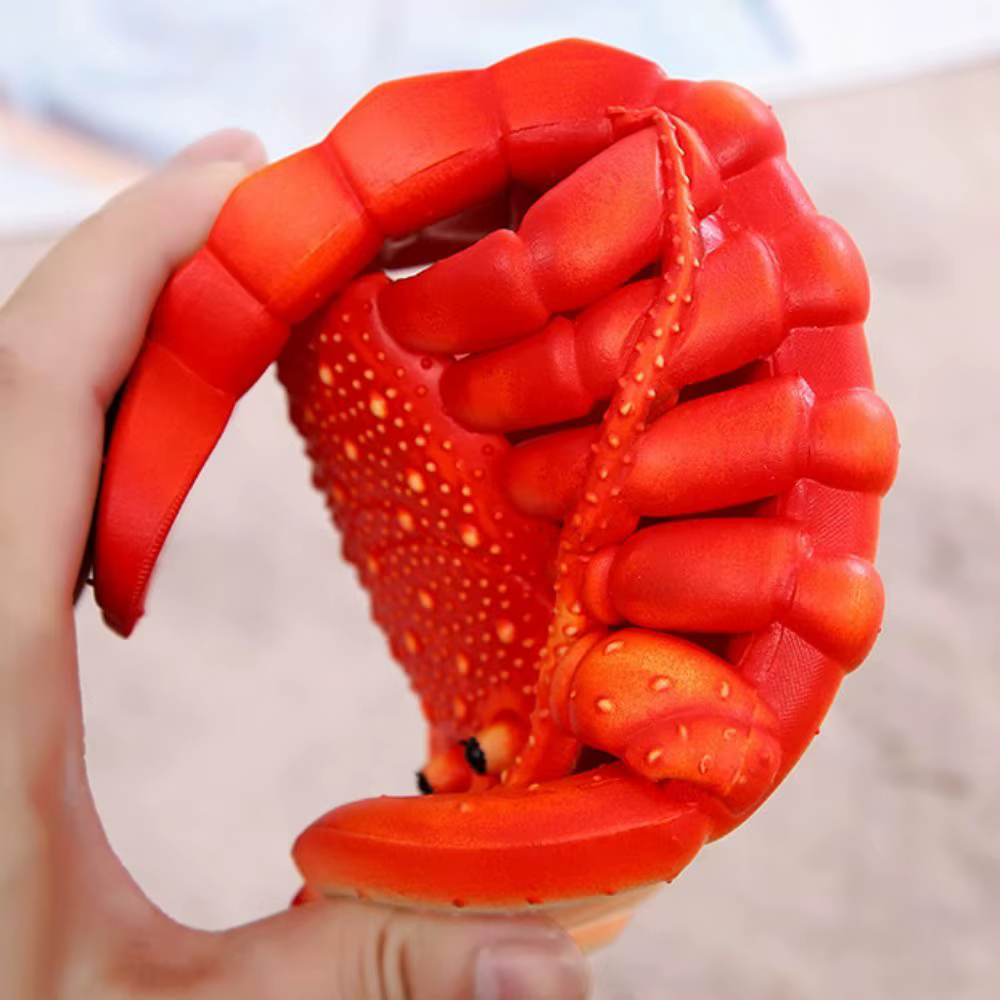 Pantoufles de homard antidérapantes décontractées