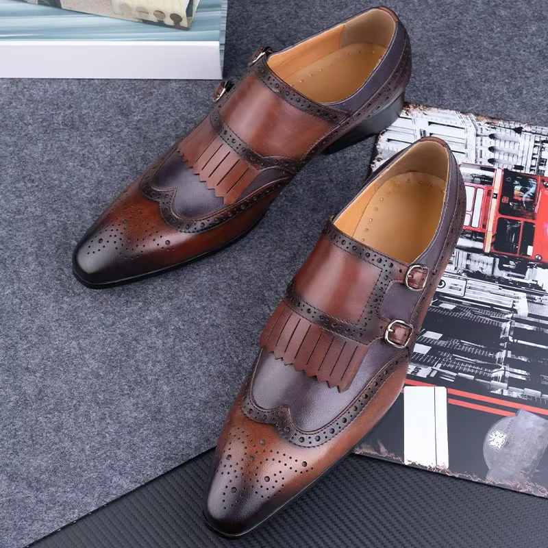 Chaussures habillées en cuir italien pour hommes