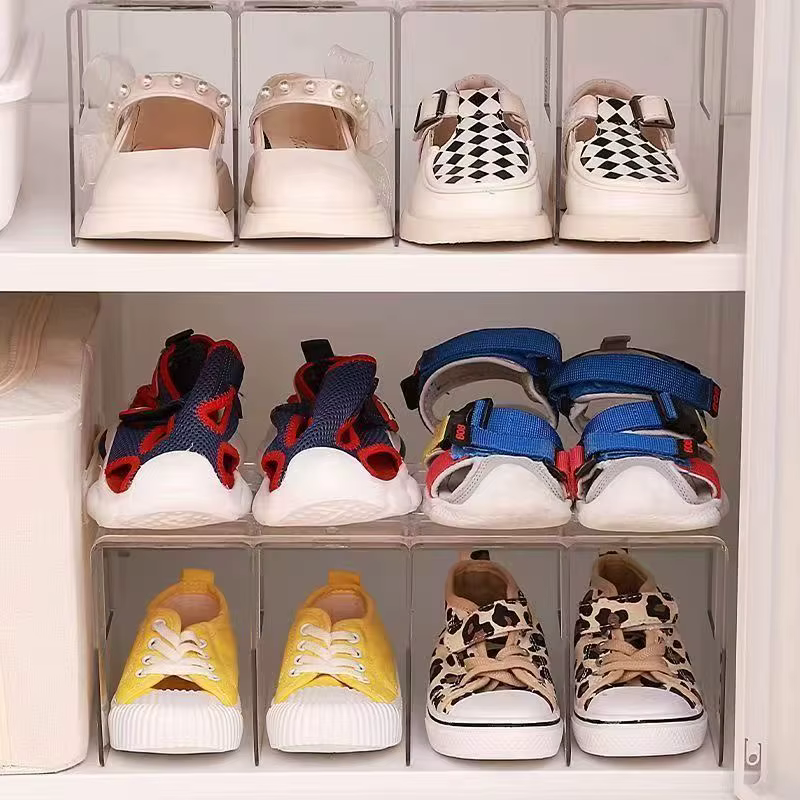 Étagère à chaussures pour bébé, étagère à chaussures, boîte en acrylique, armoire à chaussures pour bébé, boîte à chaussures pour enfants, armoire de grande capacité pour économiser de l'espace