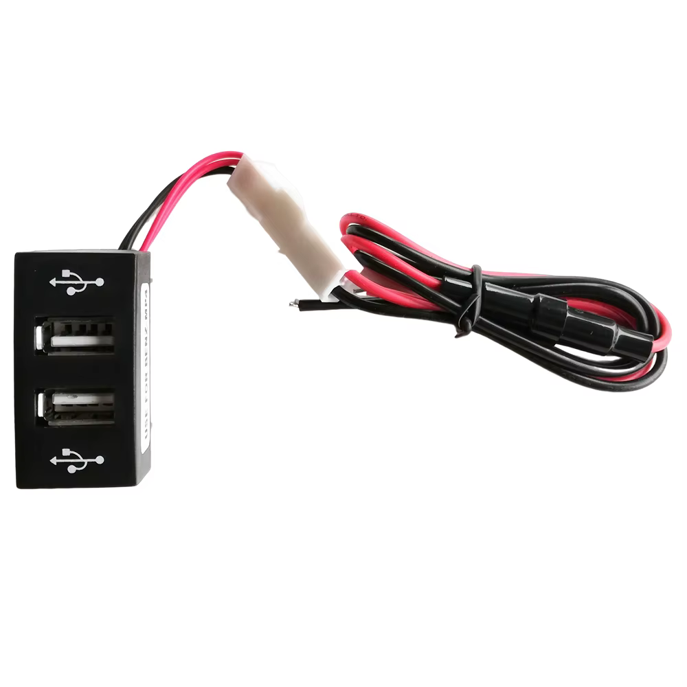 Chargeur double USB pour camion Mercedes Benz Actros MP4, entrée DC 24V, sortie DC 5V 2,1a/2,1a, 1 pièce