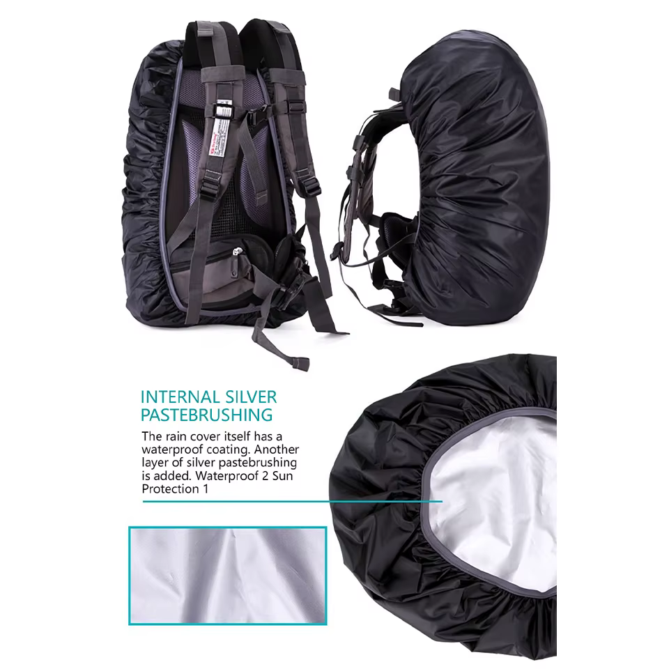 1 pièces 25-60L alpinisme sac à dos housse de pluie cyclisme randonnée sac à dos réfléchissant couverture étanche sac à