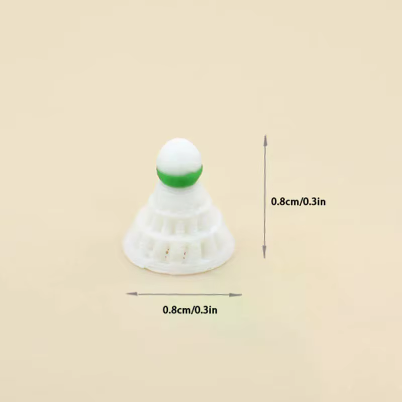 Maison de poupée Miniature, Simulation de Mini raquette de Badminton, modèle pour décoration de maison de poupée, jouets de jeu pour enfants, cadeau, 1/12