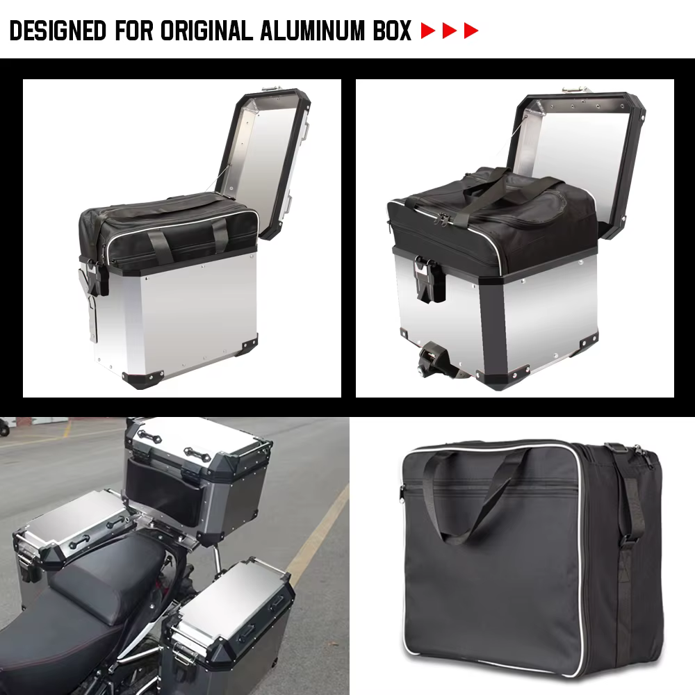 Sacs à bagages pour moto BMW R1200GS Adv, sacs intérieurs noirs, valises pour moto R1250 GS Adventure