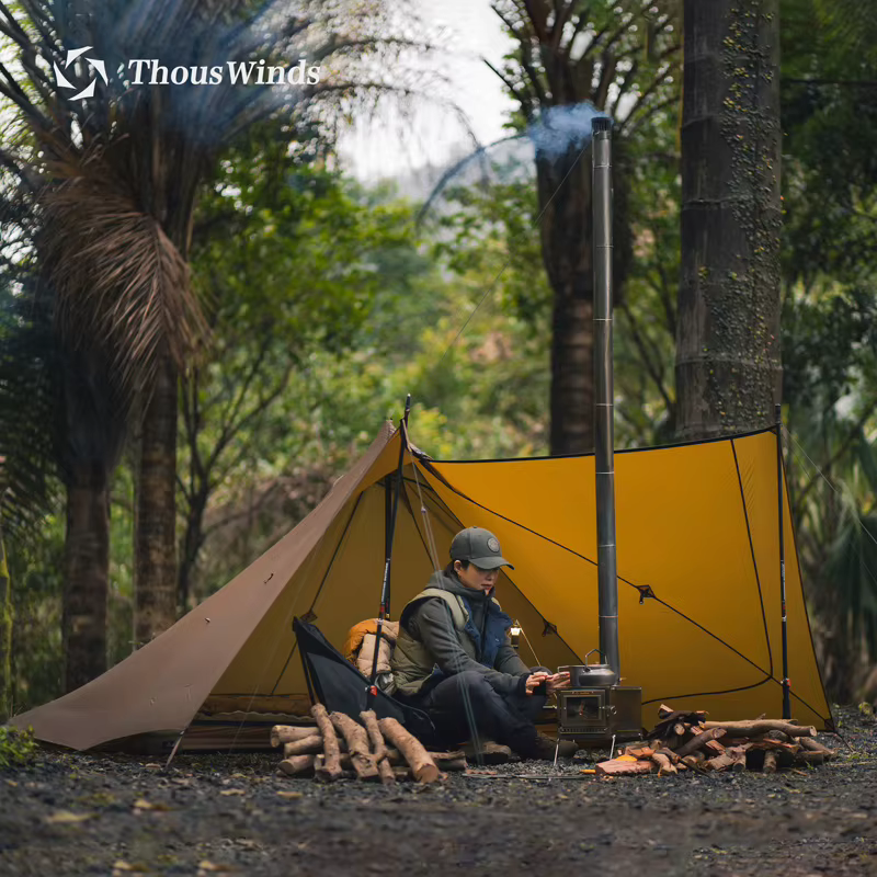 Thous Winds – tente de Camping pyramidale pour 1 à 2 personnes