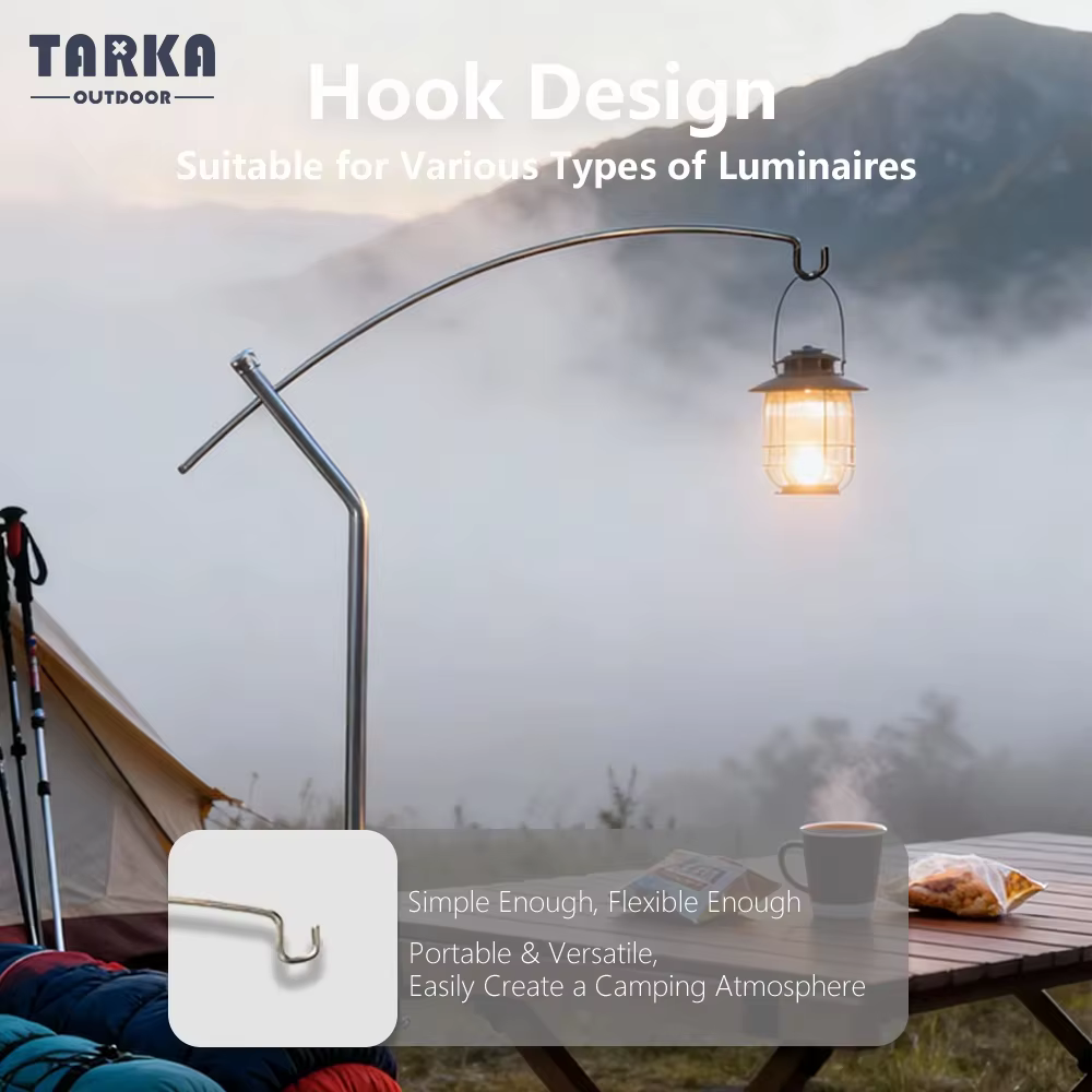 TARKA support de lanterne détachable réglable ultraléger lumière table extérieure Portable