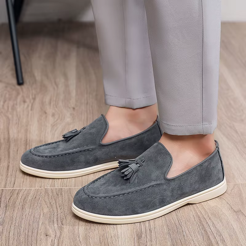 Mode hommes chaussures décontractées en daim cuir hommes classique Style britannique glands mocassins hommes en plein air conduite appartements