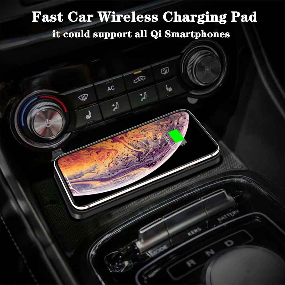 Chargeur sans fil de voiture pour Iphone 16 15 15 Pro Max 14 13 12 X Samsung S24 S23 chargeur de voiture sans fil support de coussin en Silicone chargeur rapide