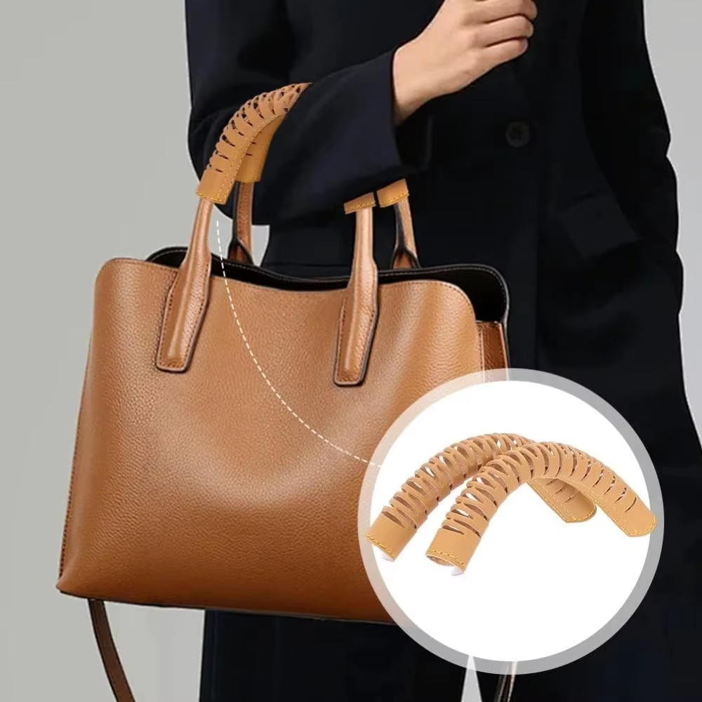 Lot de 2 protège-poignées de sac à main en cuir souple