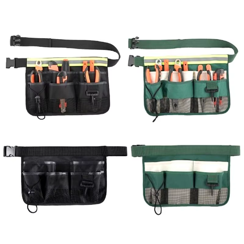 Sac de taille pour outils, poche de taille pour travail en plein air, pochette de rangement pour outils à main, sacs à outils pour matériel, sac de poche pour outils de jardinage pour électricien