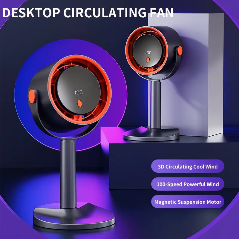 Ventilateur électrique sans pales portable pour le camping en plein air avec fonction minuterie