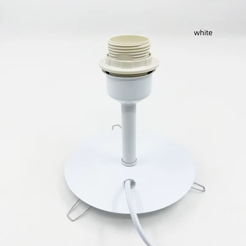 Lampe en céramique E27, lampe en verre, lampe vase, abat-jour fait main DIY pour lampe de table, support de lampe, base de lampe à fixation par ressort pour bouche de bouteille