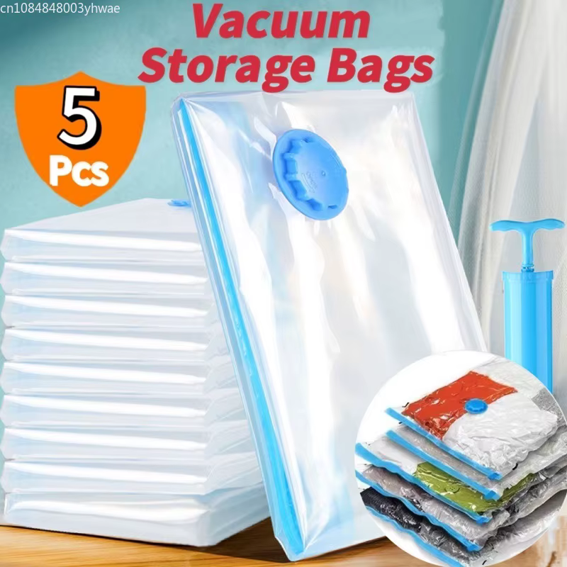 Sac sous vide et couvercle de pompe pour le rangement des vêtements