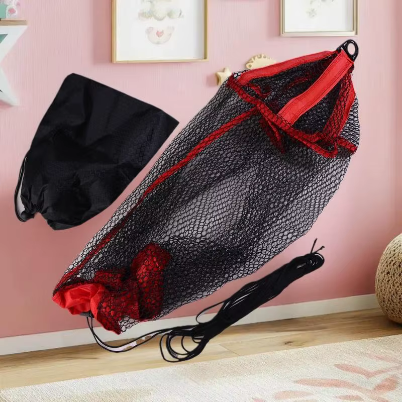Sac filet pliable pour poissons vivants, filet de pêche à mailles fines, équipement de pêche renforcé, fournitures de pêche
