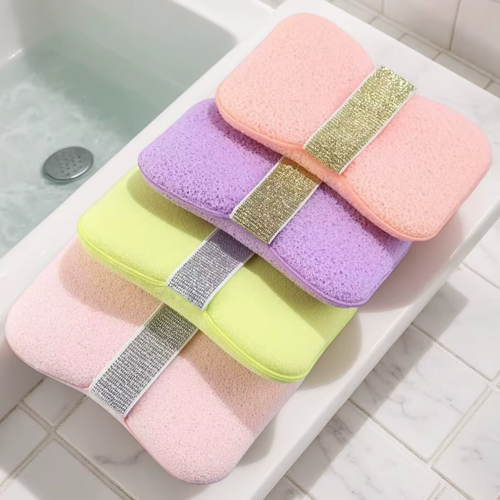 Sac économiseur de savon en barre avec une rugosité différente, sac à savon exfoliant, pochette à savon pour le lavage du corps