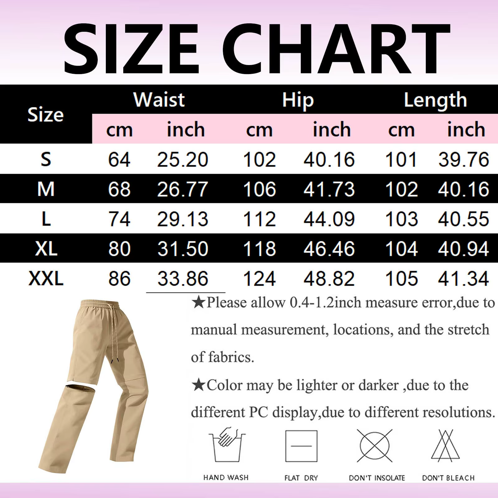 Pantalon cargo imperméable pour femme