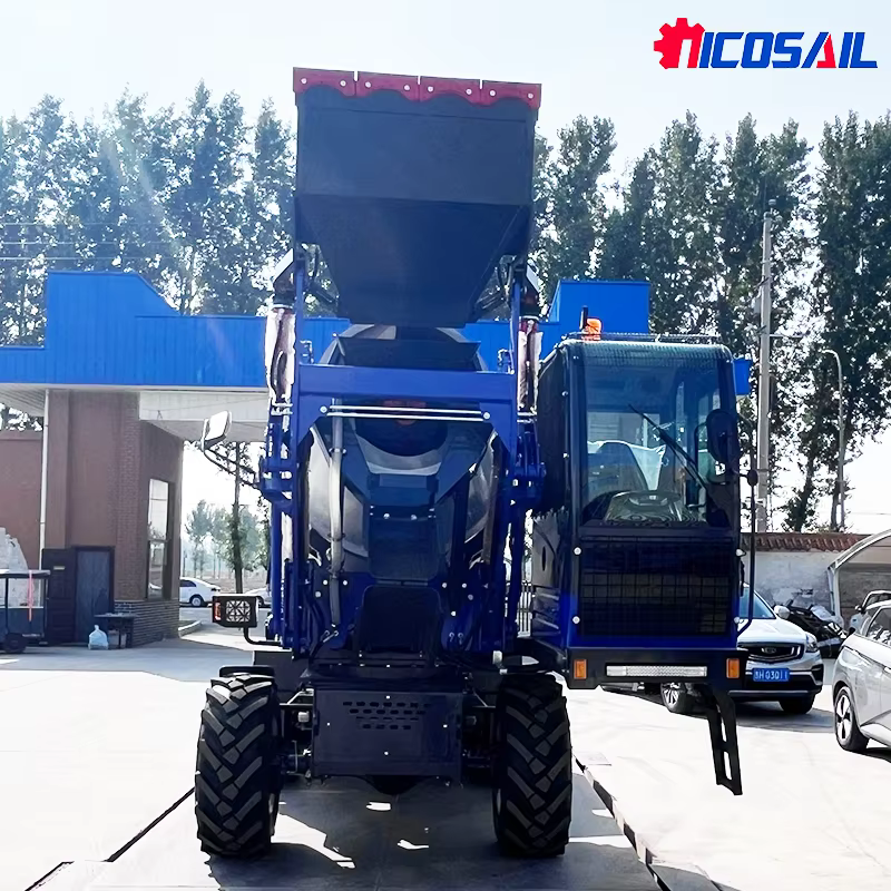 Camion mitigeur de béton à chargement automatique Mobile 3