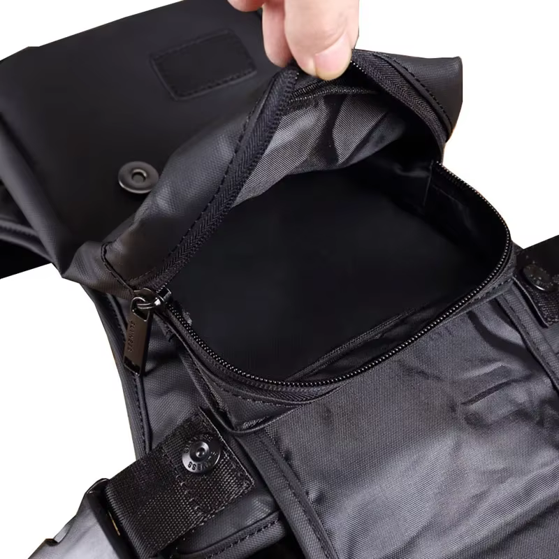 Sac de jambe en toile Oxford pour hommes, sac banane, hanche, ceinture, décontracté, initié, moto, équitation, cuisse