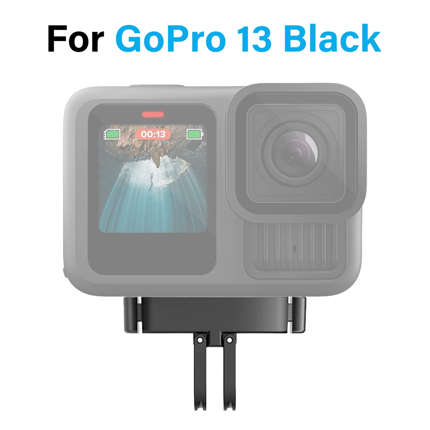 Support de Base magnétique noir à dégagement rapide pour Gopro 13