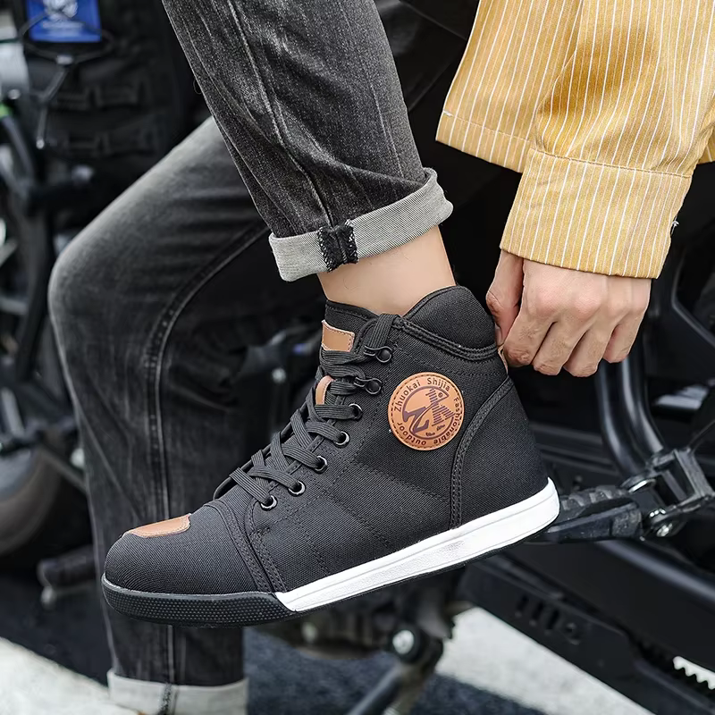 2025 bottes de moto hommes chaussures de motobiker bottes de motocross bottes d'équitation anti-chute pour course sur route Parkour chaussures équipement de chevalier