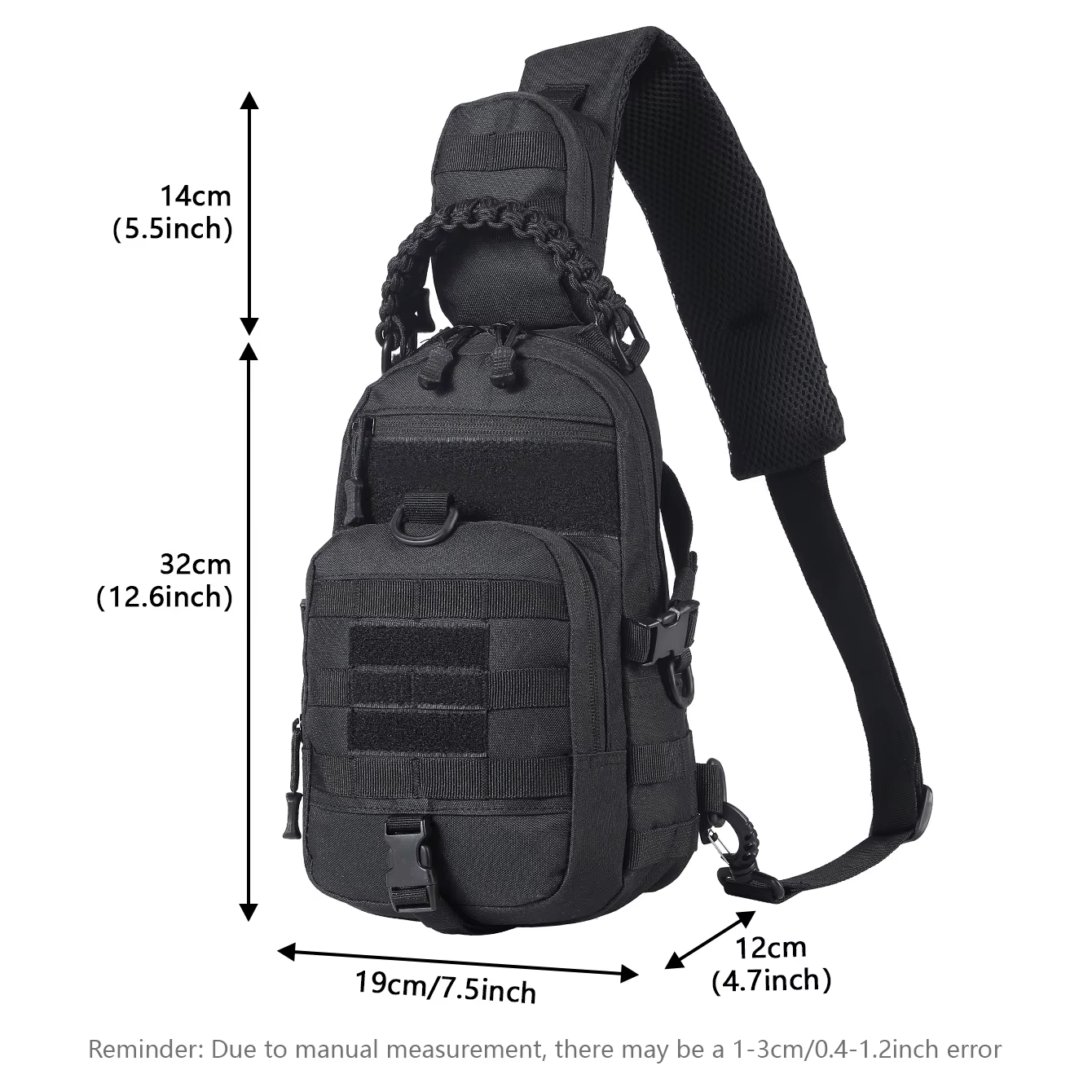 Sac de poitrine de Camping sac à dos tactique pour hommes sport épaule randonnée en plein air escalade cyclisme pêche MOLLE Sling EDC Fanny Pack