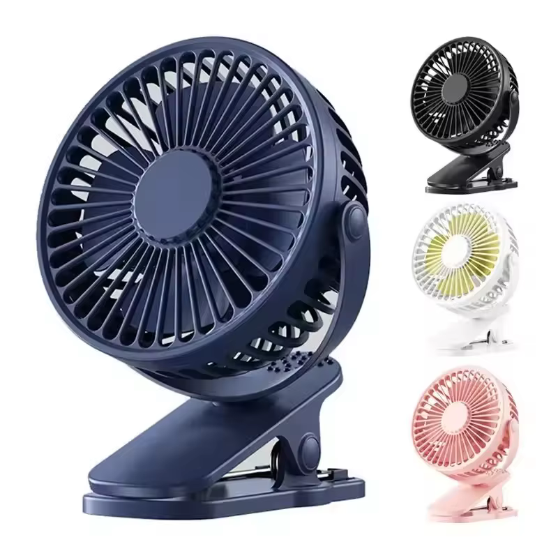 Ventilateur portable rechargeable à clip 720 ° Lampe Haht rotative