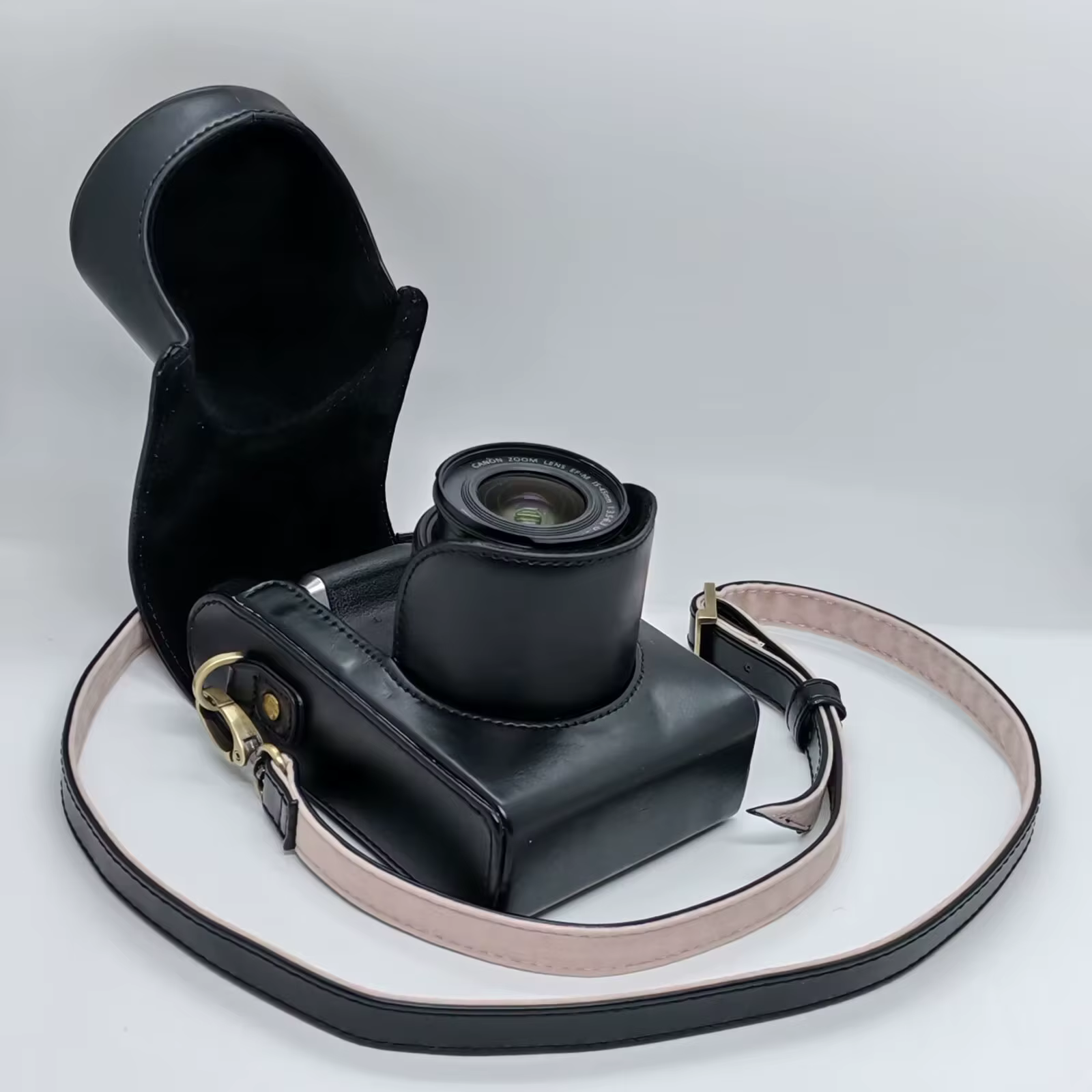 Étui en cuir pour appareil photo Leica Q Q-P Q2 Q3, sangle de sac