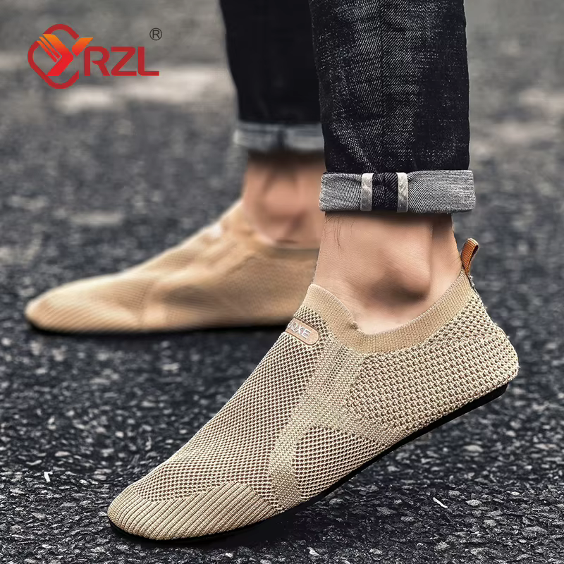 YRZL chaussures pour hommes marche tricot