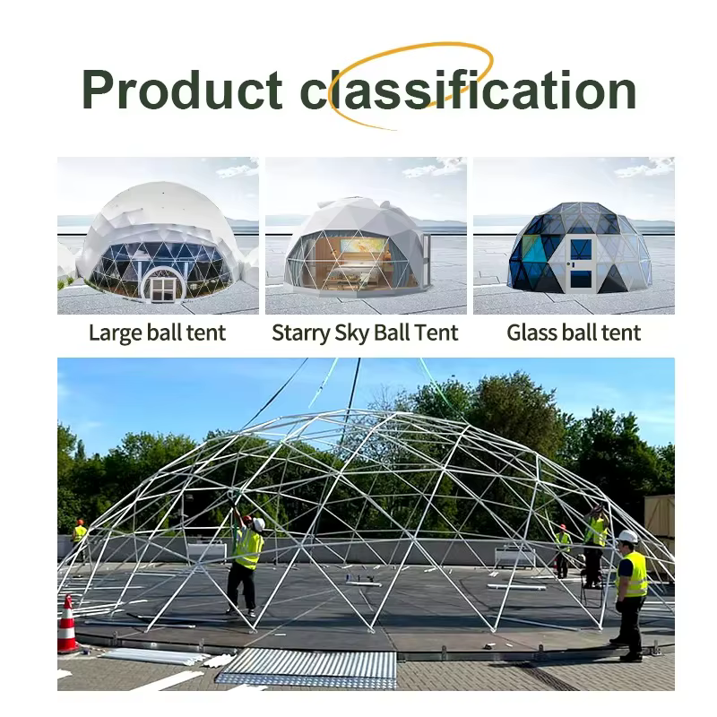 Dôme de Glamping de Luxe, Tentes Géodésiques, Grandes Tentes de Camping de Luxe, Dôme Hôtelier Sphérique pour un Ciel Étoilé, Tente d'Extérieur à Vendre, Personnalisable