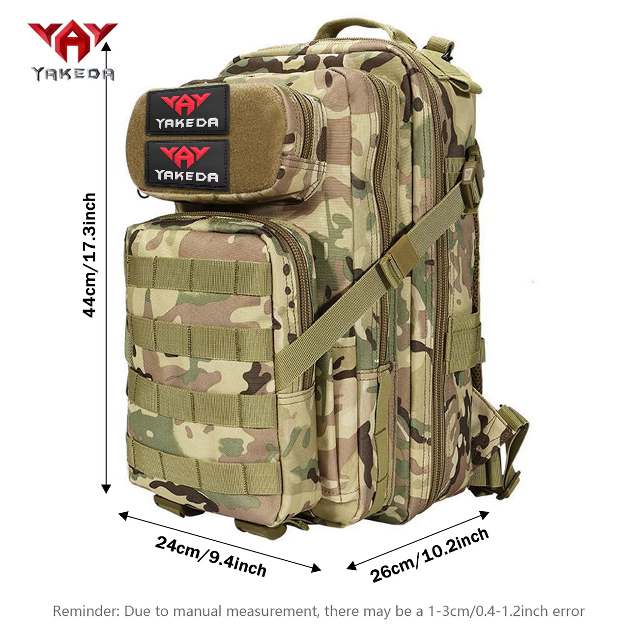 Sac à dos multifonctionnel YAKEDA 30L pour l'extérieur