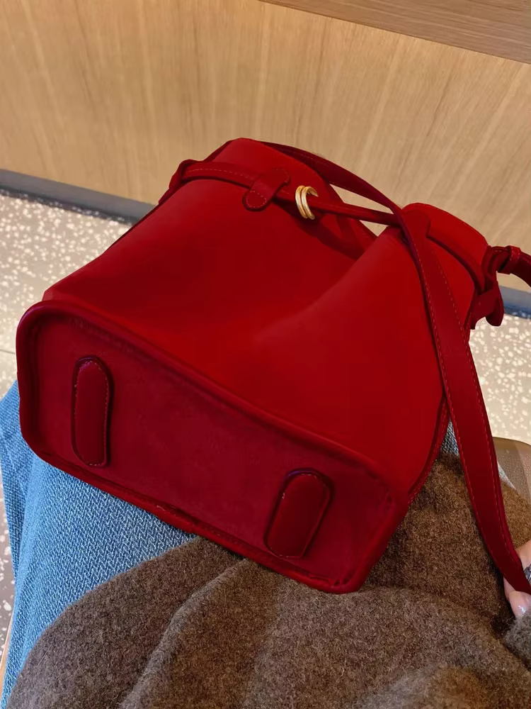 Sac à main rétro en faux daim pour femmes