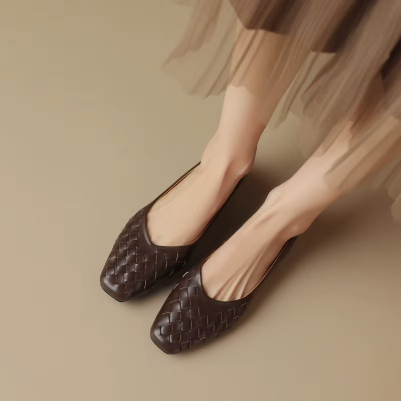Blapunka-Chaussures en cuir véritable pour femmes
