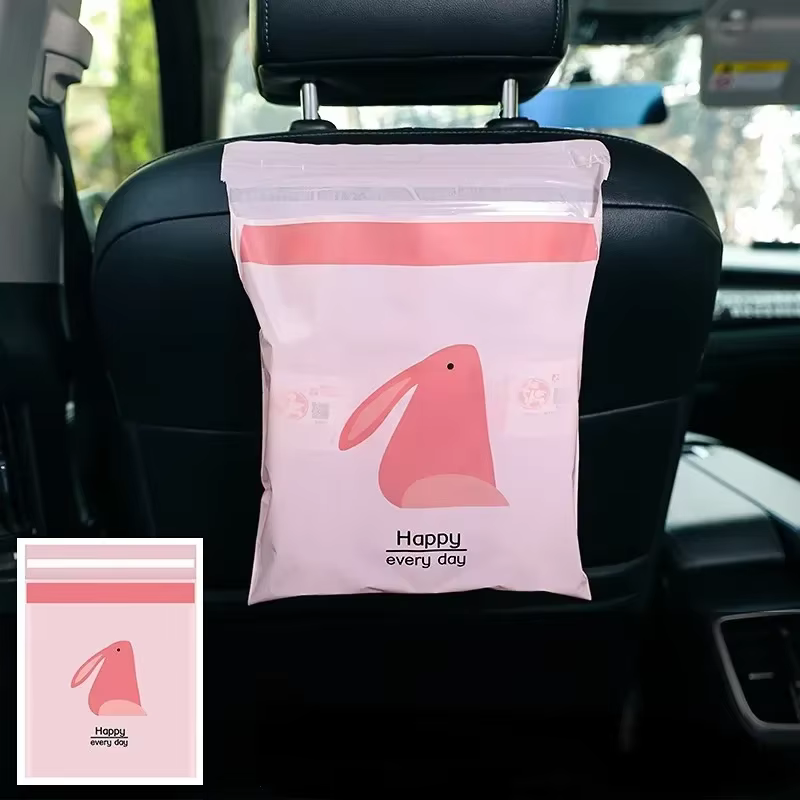 Sac poubelle de voiture jetable auto-adhésif, poubelle pour siège Auto, sac poubelle suspendu au dos, sac de rangement des déchets de cuisine et de bureau