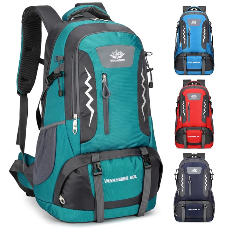 Sac à dos de randonnée 60L, résistant à l'eau, pour hommes et femmes, pour le camping, les sports de plein air, les voyages et l'alpinisme