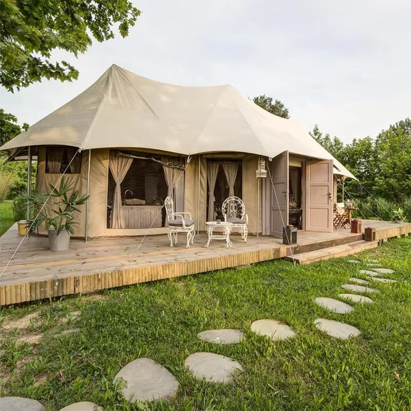 Tente de luxe pour hôtel-resort en plein air