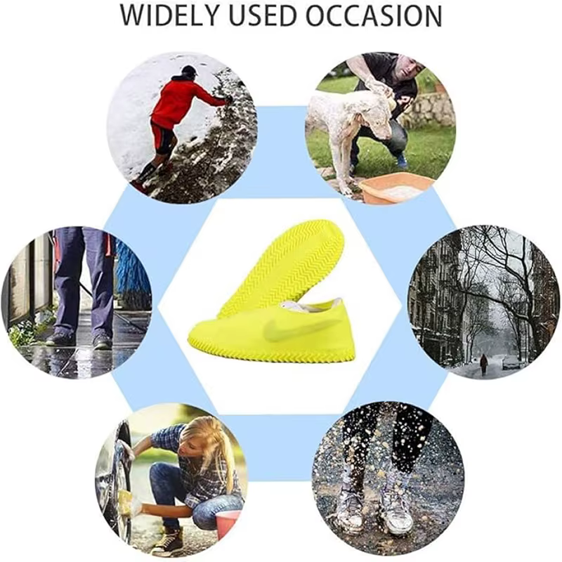 Couvre-chaussures imperméables en Silicone