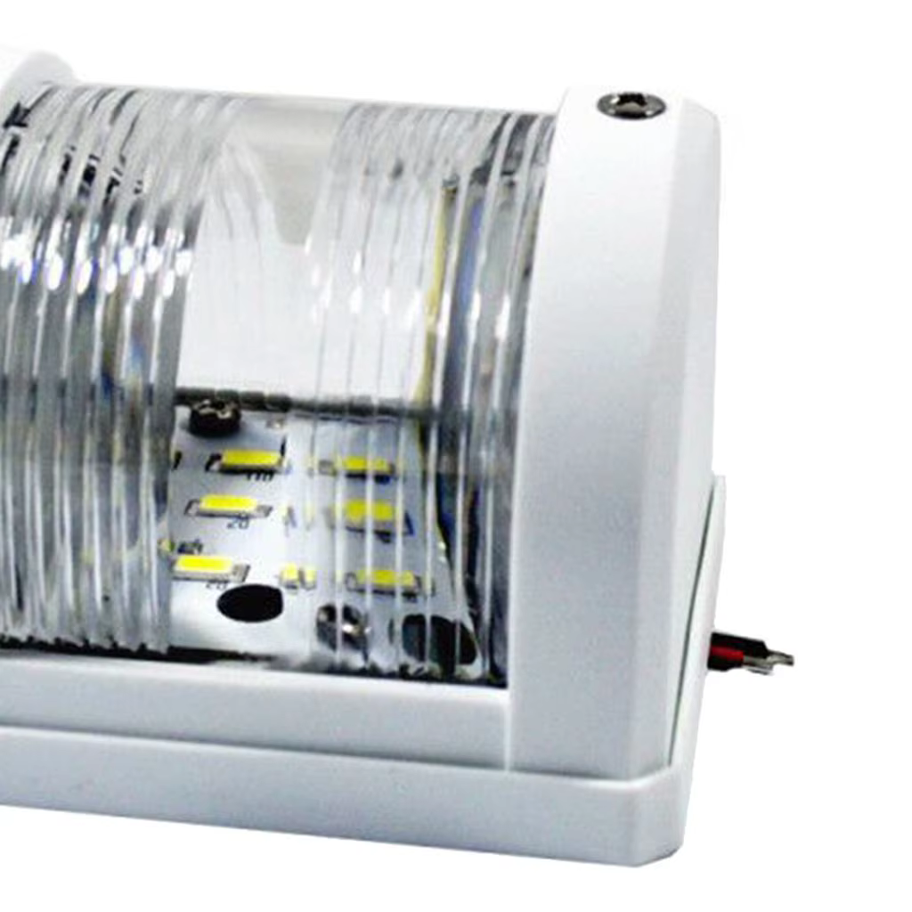 Feu de navigation marin 12V étanche à LED, lampe de traversée en ABS pour la sécurité des bateaux et les besoins d'éclairage d'ancre