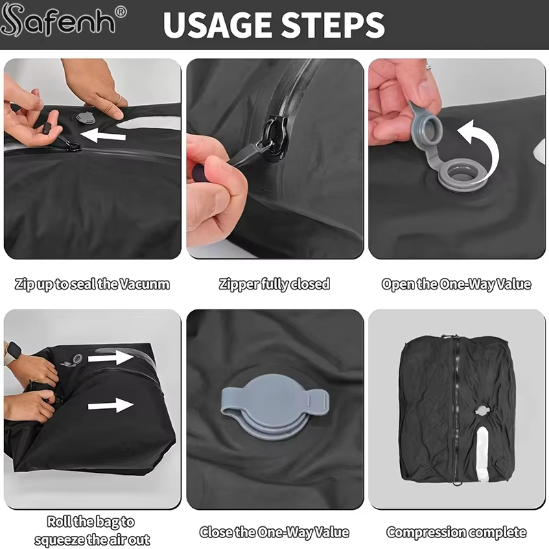 Sacs sous vide professionnels pour bagages de voyage