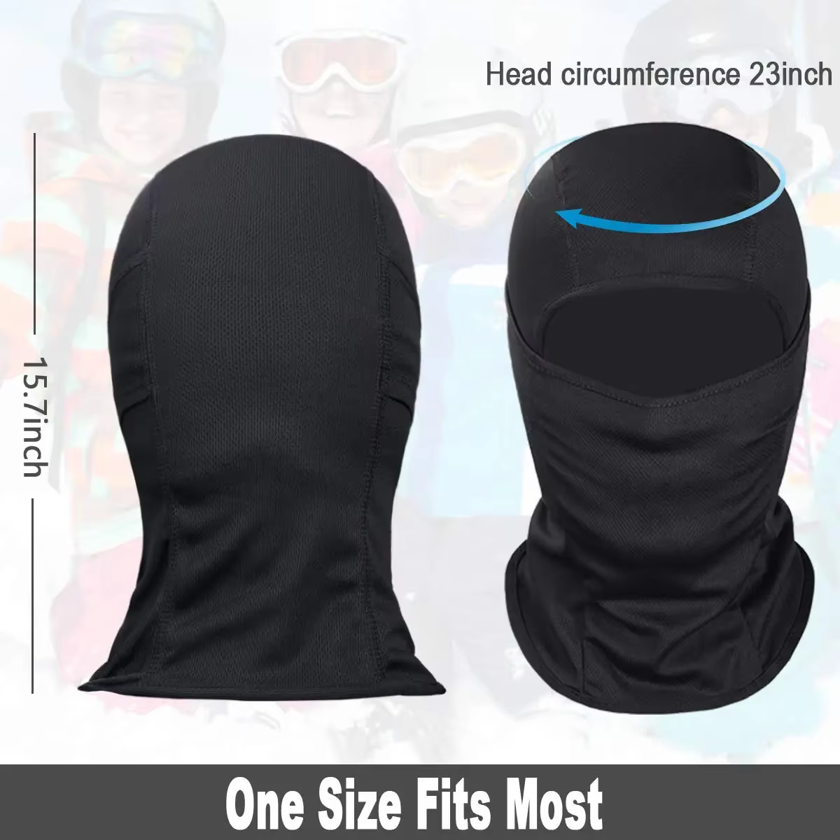 Cagoule masque de Ski couverture complète pour hommes et femmes