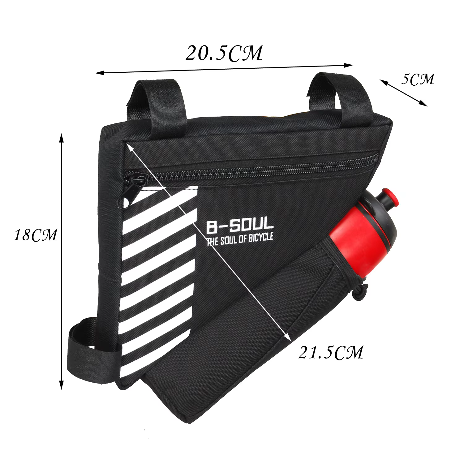 Sac d'équitation à fixation à trois points, sac de vélo en Polyester de grande capacité, sac de vélo b-soul, accessoires de vélo de cyclisme, Installation facile