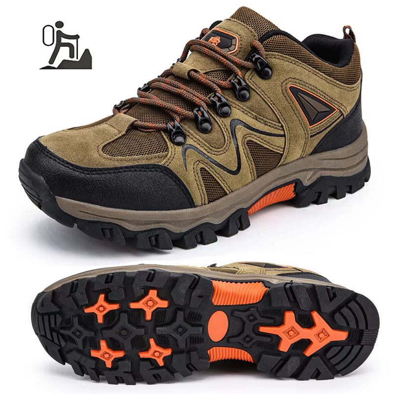 Nouvelles chaussures de randonnée pour hommes respirant à lacets Trekking mâle léger amorti en plein air escalade