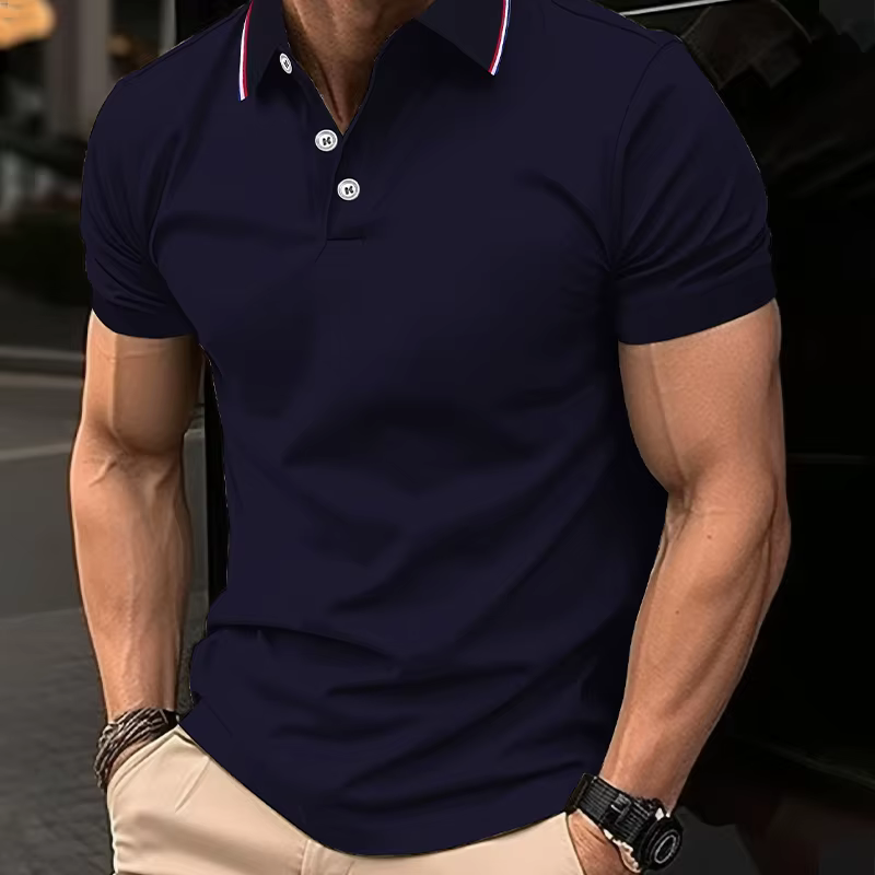 Polo d'été décontracté et respirant pour hommes, confortable, couleur unie, T-Shirt à manches courtes de haute qualité, offre spéciale, 2025