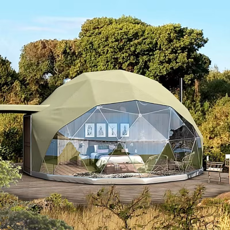 Tente dôme en PVC pour camping en plein air