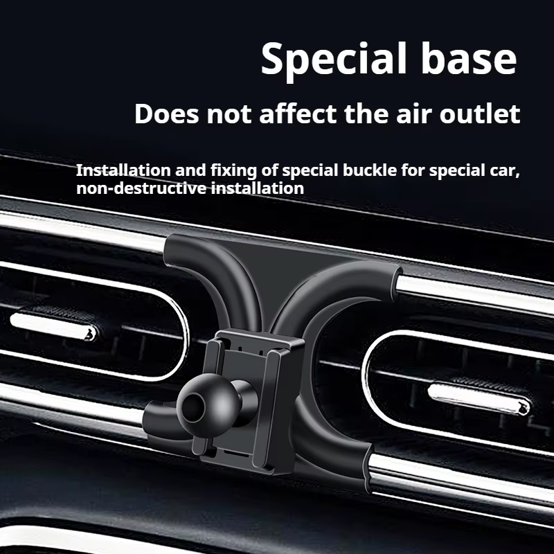 Support de téléphone portable pour voiture Volkswagen Tiguan 2017-2022, support de navigation GPS réglable par gravité, accessoires horizontaux